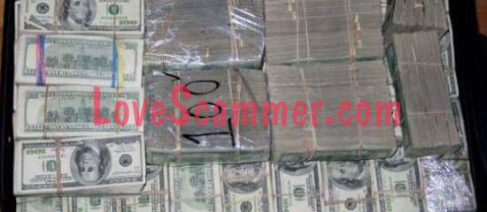 Fake money Box used by scammers.