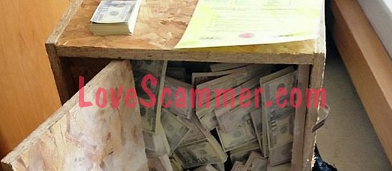 Allegedly found money by a scammer.